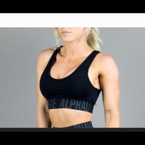 alphalete cross sports bra